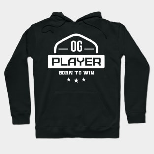 OG Player Born to Win Old School Vintage Gaming Community Hoodie